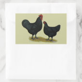 Jersey Giant Chickens Rechthoekige Sticker (Tas)