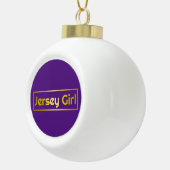 Jersey Girl Keramische Bal Ornament (Rechts)