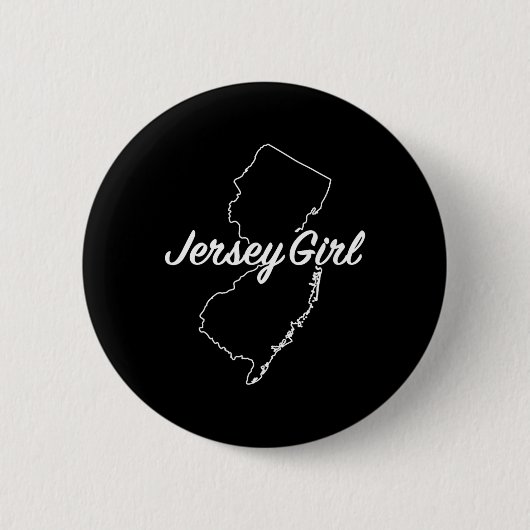 Jersey Girl New Jersey  Ronde Button 5,7 Cm (Voorkant)