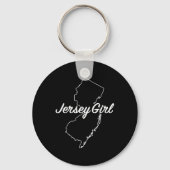 Jersey Girl New Jersey Sleutelhanger (Voorkant)