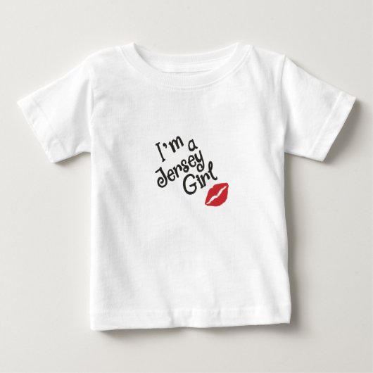 Jersey Girl T-shirt voor baby's (Voorkant)