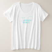 Jersey Girls of North Carolina plus size tee (Design devant)