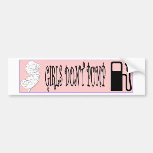 Jersey Girls pompt geen gas Bumpersticker