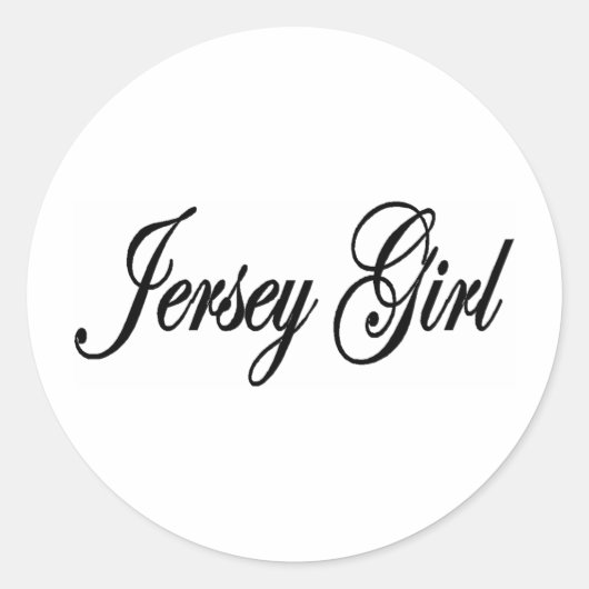 Jersey Girls Ronde Sticker (Voorkant)