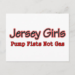 jersey grl fist pomp briefkaart