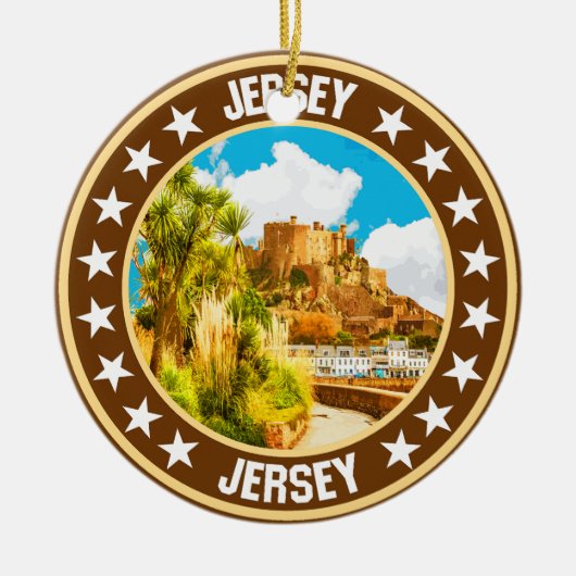 Jersey Keramisch Ornament (Voorkant)