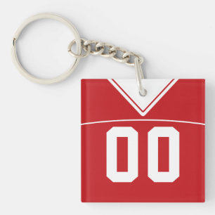  Jersey Keyring, Football Lacrosse Sleutelhanger