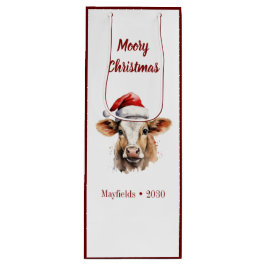 Jersey Koe "Moory Christmas" Wijn Cadeautas
