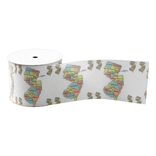 jersey map ribbon grosgrain lint (Spoel)