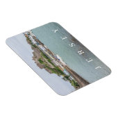 Jersey Mont Orgueil Castle uitzicht koelkastmagnee Magneet (Rechterzijde)