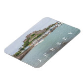 Jersey Mont Orgueil Castle uitzicht koelkastmagnee Magneet (Linkerzijde)