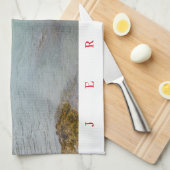 Jersey Mont Orgueil Castle uitzicht theedoek (Quarter Fold)