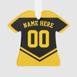 Jersey Naam Nummer Ornament Sjabloon Soccer Hockey