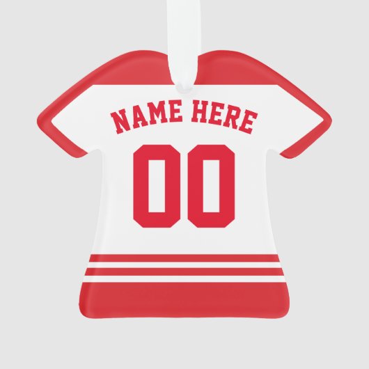 Jersey Nom et numéro Modèle de l'ornement, Hockey  (dos)