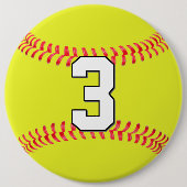 Jersey Number, aangepast softwarepakket Ronde Button 6,0 Cm (Voorkant)