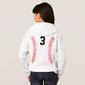 Jersey Number en teamnaam van Softball Seams Playe (Achterkant volledig)