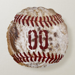 Jersey NUMBER Round Dirty Baseball Kussens