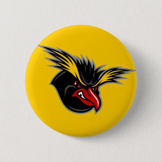 Jersey Penguins "Angry Penguin" Ronde Button (Voorkant)