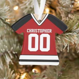 Jersey (rood/zwart/wit) ornament