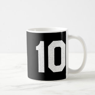 Jersey rugnummer #10 10e verjaardag koffiemok