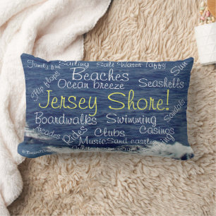 Jersey Shore Beach Waves Tranquility Pillow Kussen
