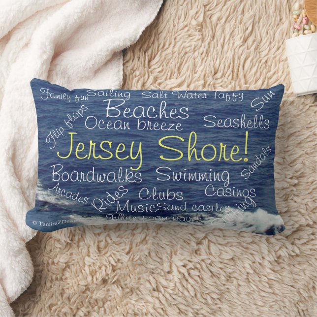 Jersey Shore Beach Waves Tranquility Pillow Kussen (Deken)