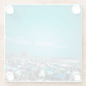 Jersey Shore Beachy Glazen Onderzetter (Achterkant)