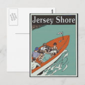 Jersey Shore Boat Ride,  stijl Briefkaart (Voorkant / Achterkant)