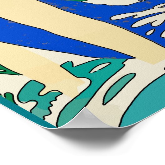 Jersey Shore, Deco Bather, Japans Poster (Hoek)