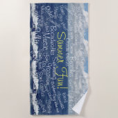 Jersey Shore Leuke dingen om te doen Strandlaken (Voorkant)