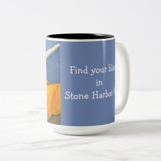 Jersey Shore Lifeguard schilderij op een mok (Voorkant rechts)