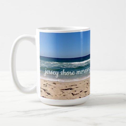 Jersey Shore Mornings op Coffee Mok (Links)