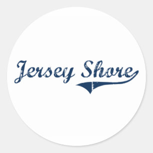 Jersey Shore Pennsylvania Classic Design Ronde Sticker