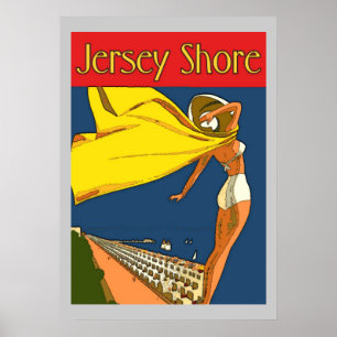 Jersey Shore Style Poster