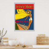 Jersey Shore Style, voeg tekst toe Poster (Keuken)