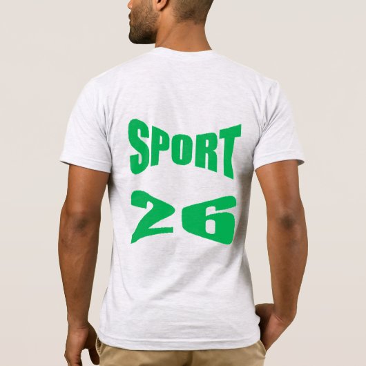 Jersey Short Sleeve T-Shirt back ash SPORT 26 (Dos)