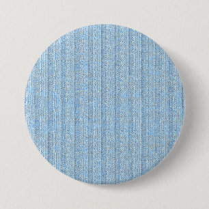 Jersey Streep Brei Patroon in Babyblauw Ronde Button 7,6 Cm