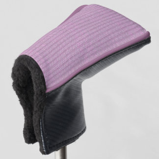 Jersey Streep Brei Patroon in Poeder Roze Golfheadcover