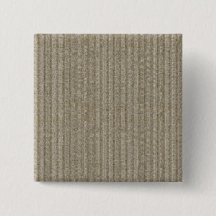 Jersey Streep Brei Patroon in Zachte Beige Vierkante Button 5,1 Cm