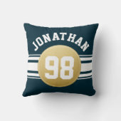 Jersey Stripes Name Kussen (Achterkant)