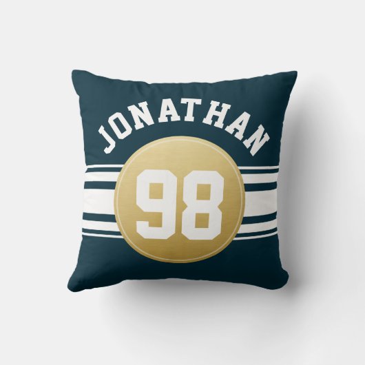 Jersey Stripes Name Kussen (Achterkant)