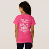 Jersey T-Shirt : Can't Please Every One (magenta) (Dos entier)