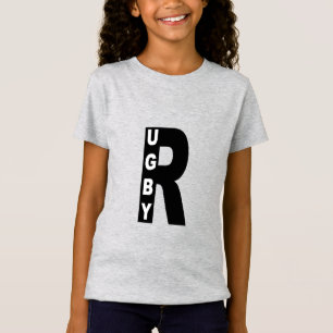 Jersey T-shirt, meisjes DESIGN RUGBY T-shirt