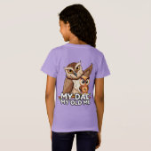 Jersey T-Shirt : Mon papa Mon Vieux Moi (violet) (Dos entier)