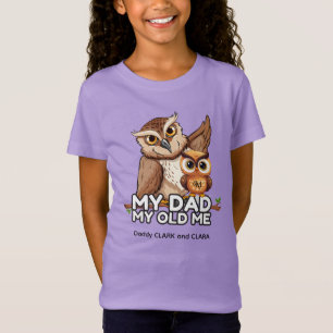 Jersey T-Shirt : Mon papa Mon Vieux Moi (violet)