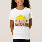 JERSEY T-SHIRT - PETITE FILLE CURIEUSE (Devant)