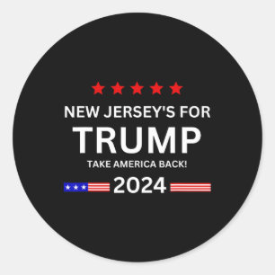 Jersey voor Trump Neem Amerika terug Verkiezingen Ronde Sticker