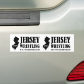 Jersey Wrestling Bumpersticker (Op auto)