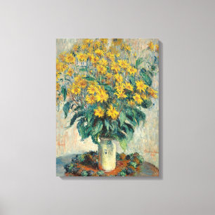 Jerusalem Artichoke Flowers, 1880 (olie op doek) Canvas Afdruk