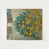 Jerusalem Artichoke Flowers - Claude Monet Wandkleed (Voorkant (horizontaal))